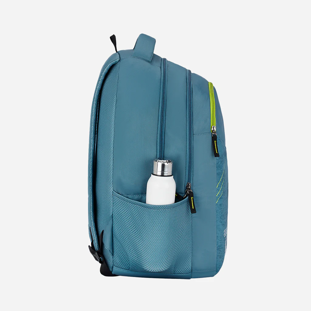 Safari Trio 14 37L Blue School Backpack with Padded Back & Easy Access Pockets - Image 6