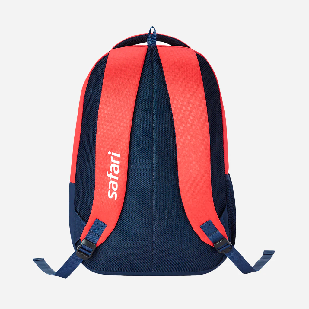 Safari Trio 15 37L Red School Backpack with Padded Back & Easy Access Pockets - Image 4