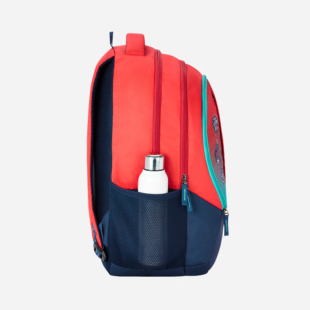 Safari Trio 15 37L Red School Backpack with Padded Back & Easy Access Pockets - Image 5