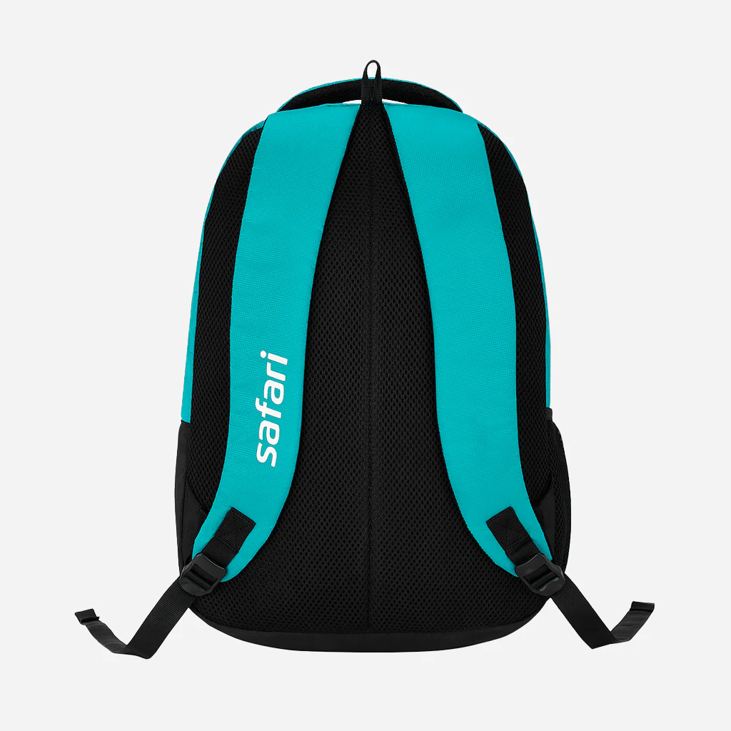 Safari Trio 15 37L Teal School Backpack with Padded Back & Easy Access Pockets - Image 4