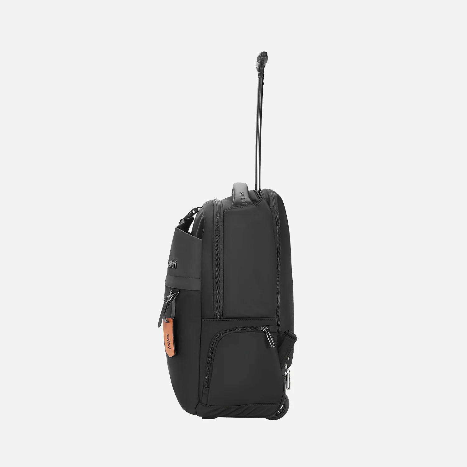 Safari Trooper 20L Black Travel Backpack with Trolley Bag - Image 16