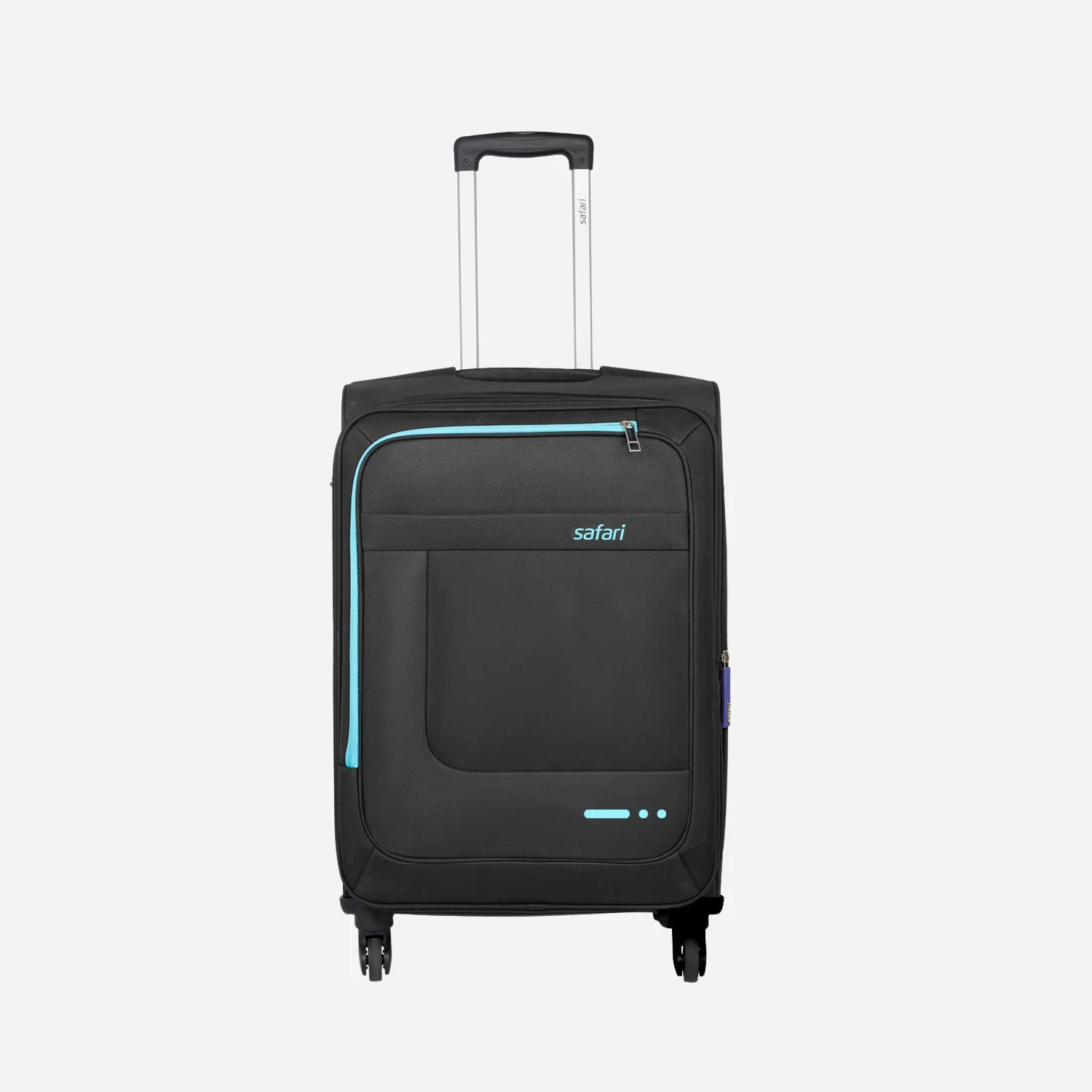 Zenon 4W Black Trolley Bag with 360° Wheels - Image 2