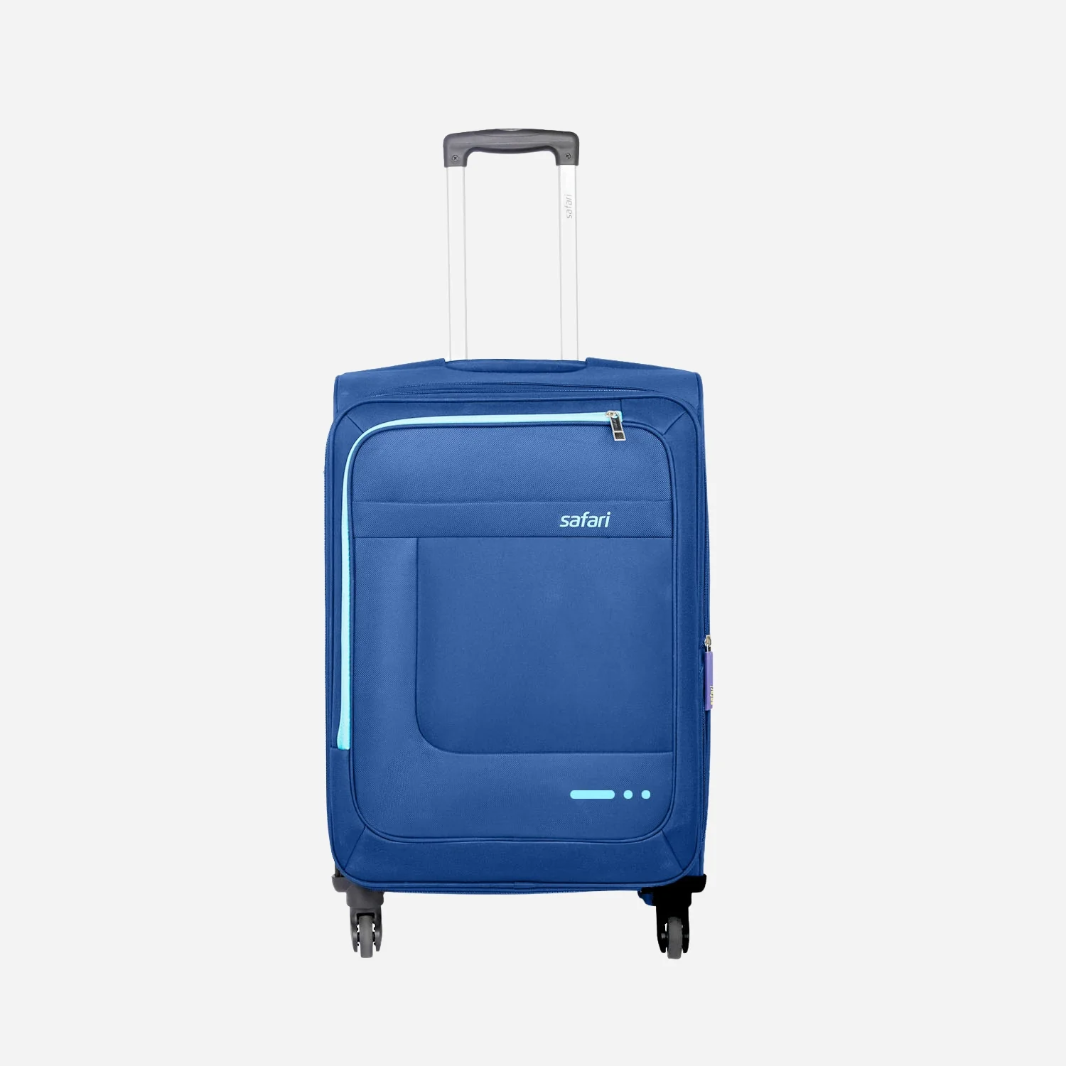 Zenon 4W Blue Trolley Bag with 360° Wheels - Image 2