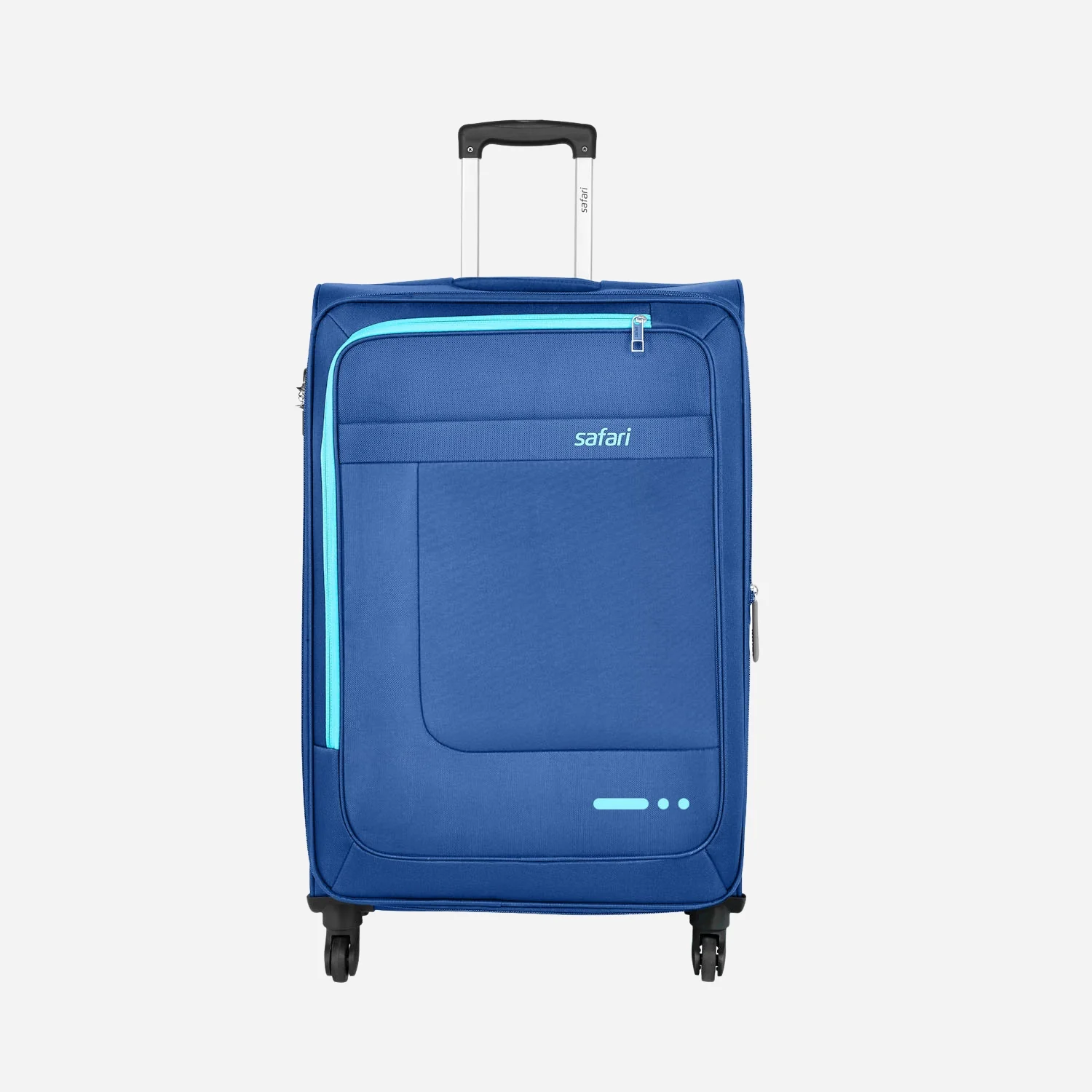 Zenon 4W Blue Trolley Bag with 360° Wheels - Image 3