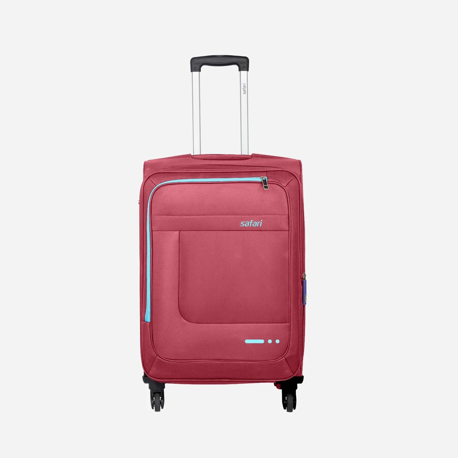 Zenon 4W Red Trolley Bag with 360° Wheels - Image 2