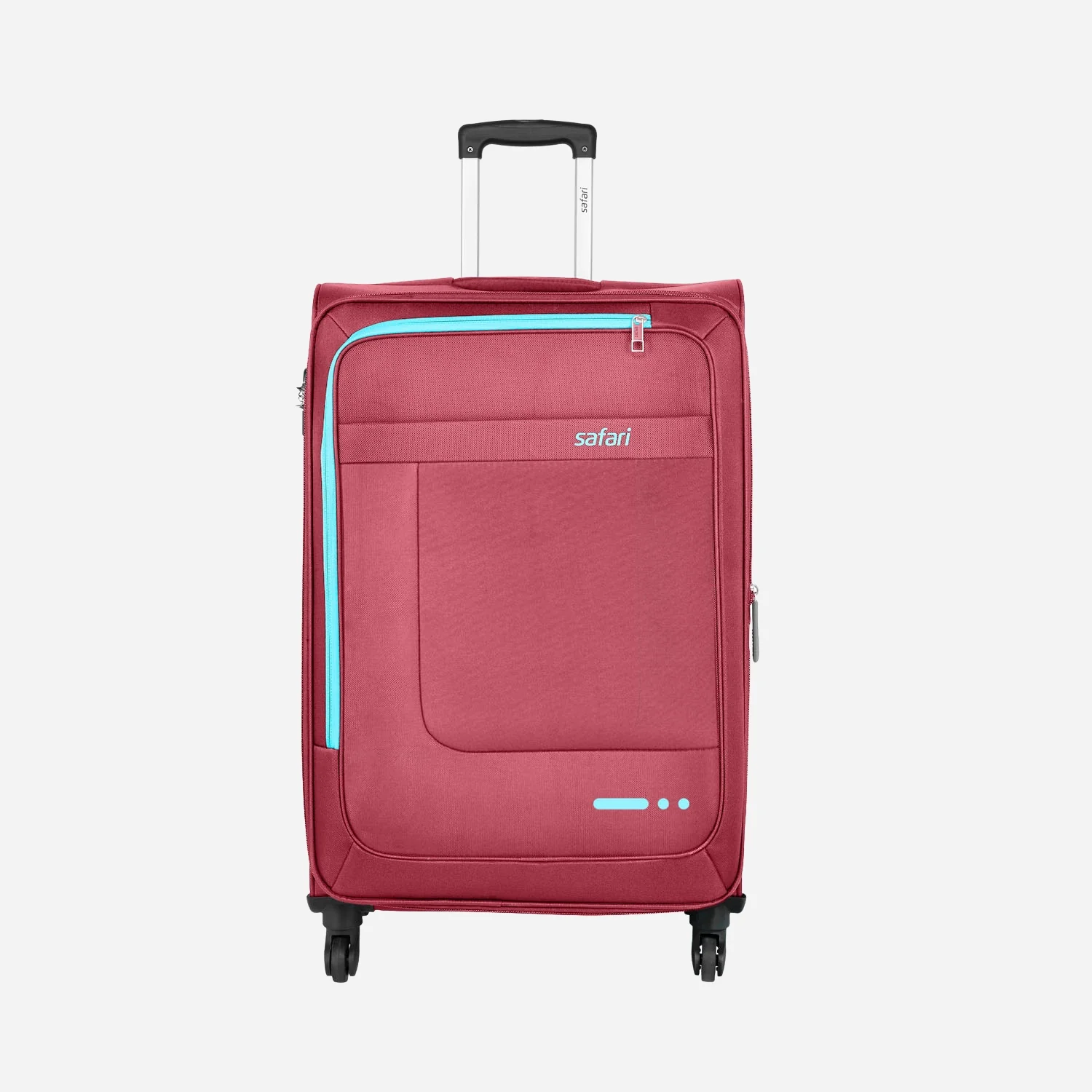 Zenon 4W Red Trolley Bag with 360° Wheels - Image 3