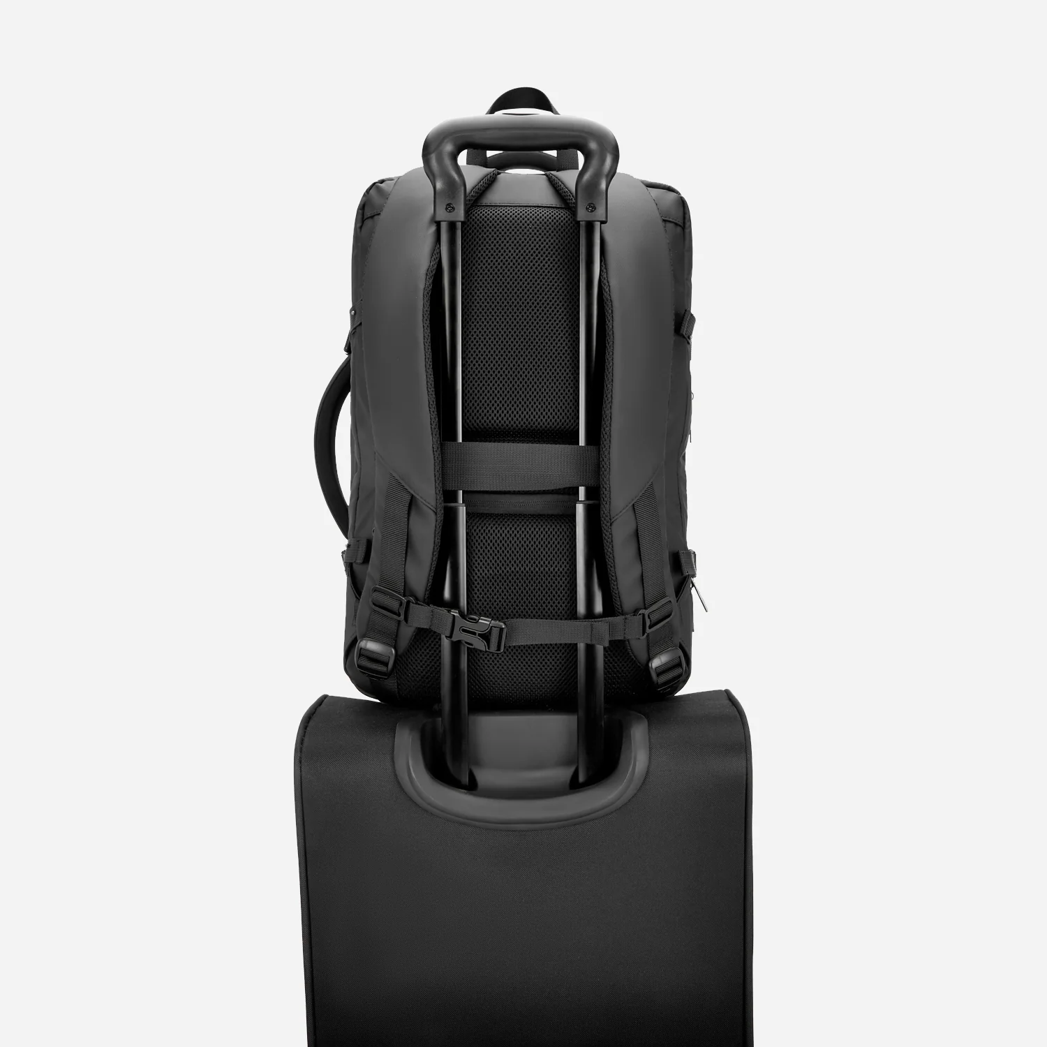 Safari Zeus 33L Black Formal Backpack Suitcase with Two Way Handle, Luggage Style Packing and Compression Straps - Image 12