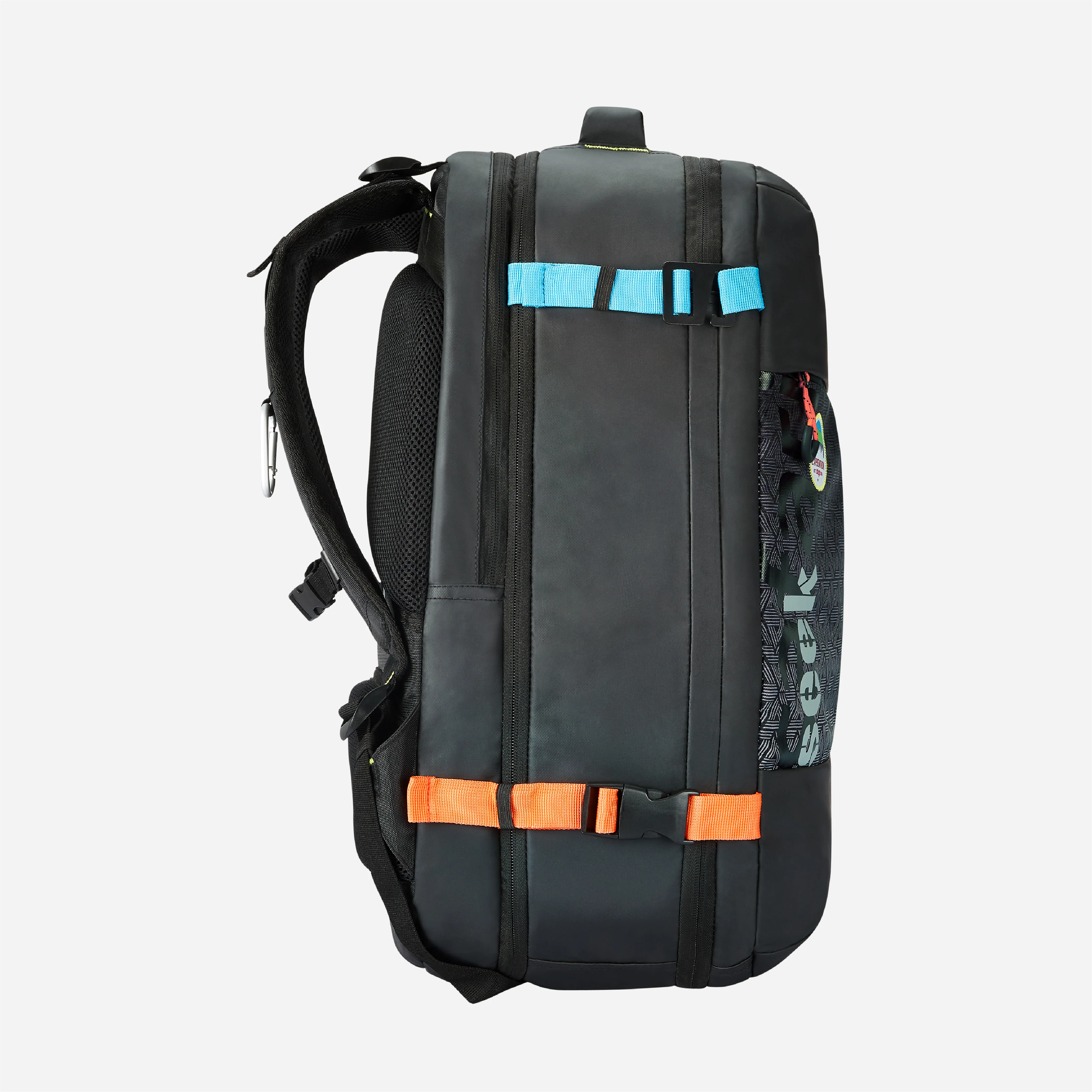 Safari Seek 45L Black Backpack Suitcase with Two Way Handle, Chest Straps & Luggage Style Packing - Image 4