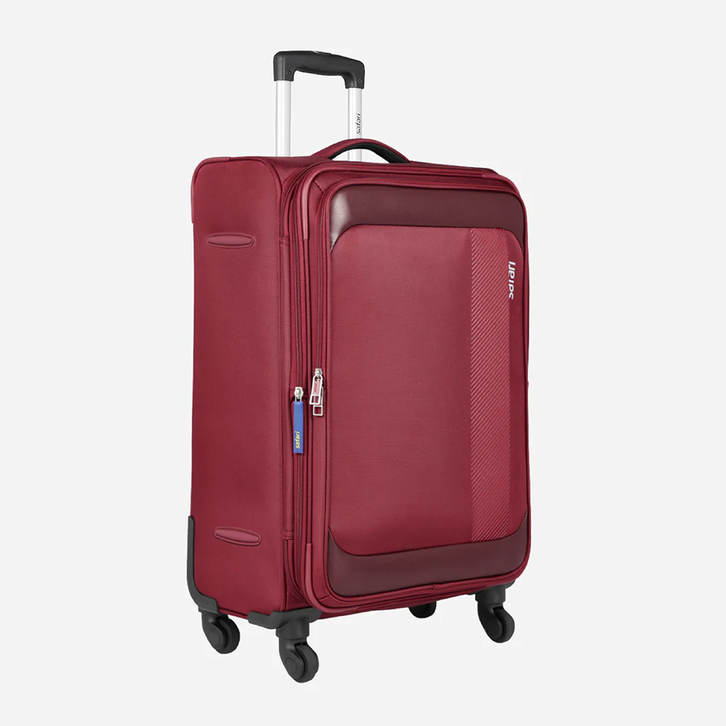 Safari Slant Red Trolley Bag with TSA Lock & Organized Interior - Image 20