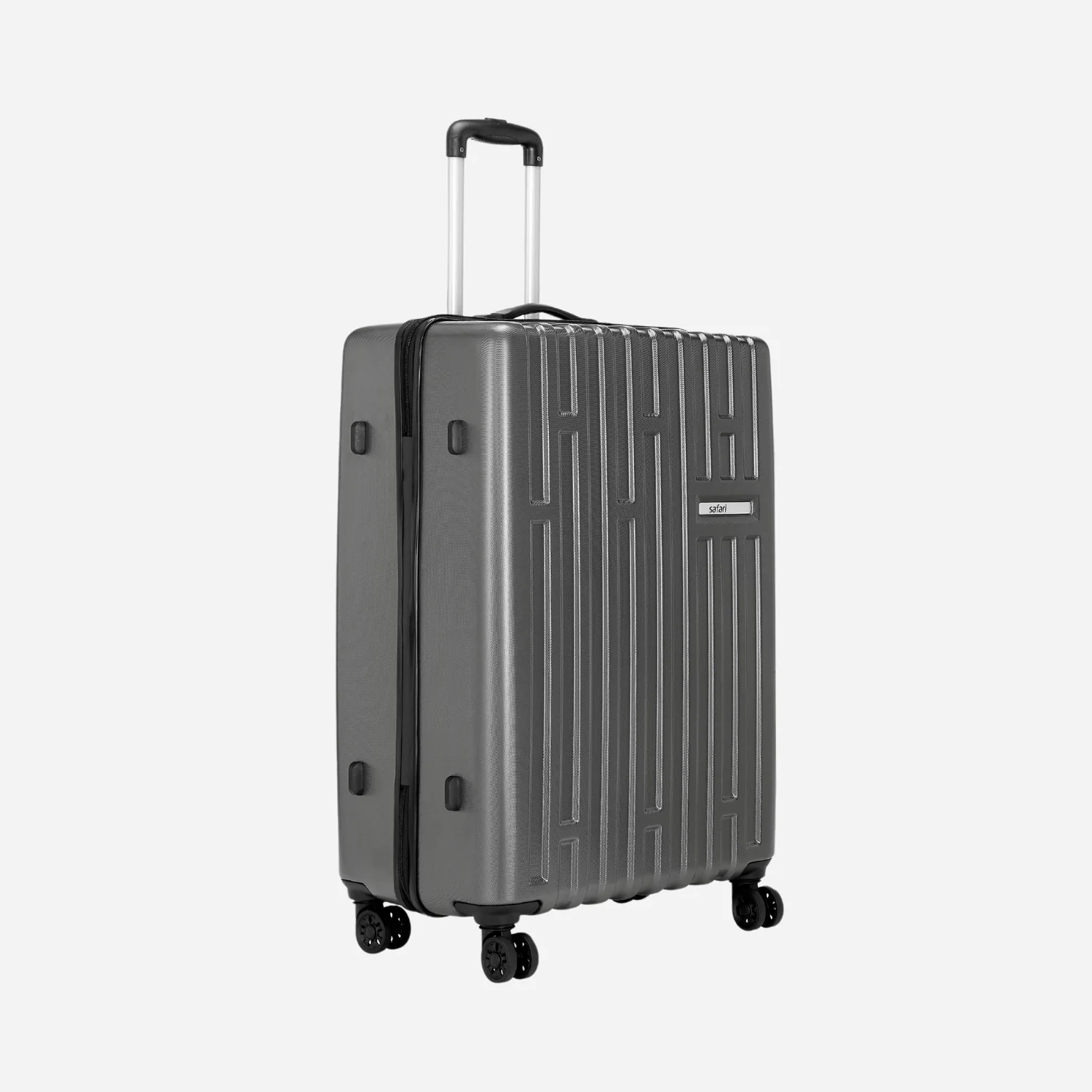 Safari Truce 4W Silver Trolley Bag with Dual Wheels & TSA Lock - Image 3