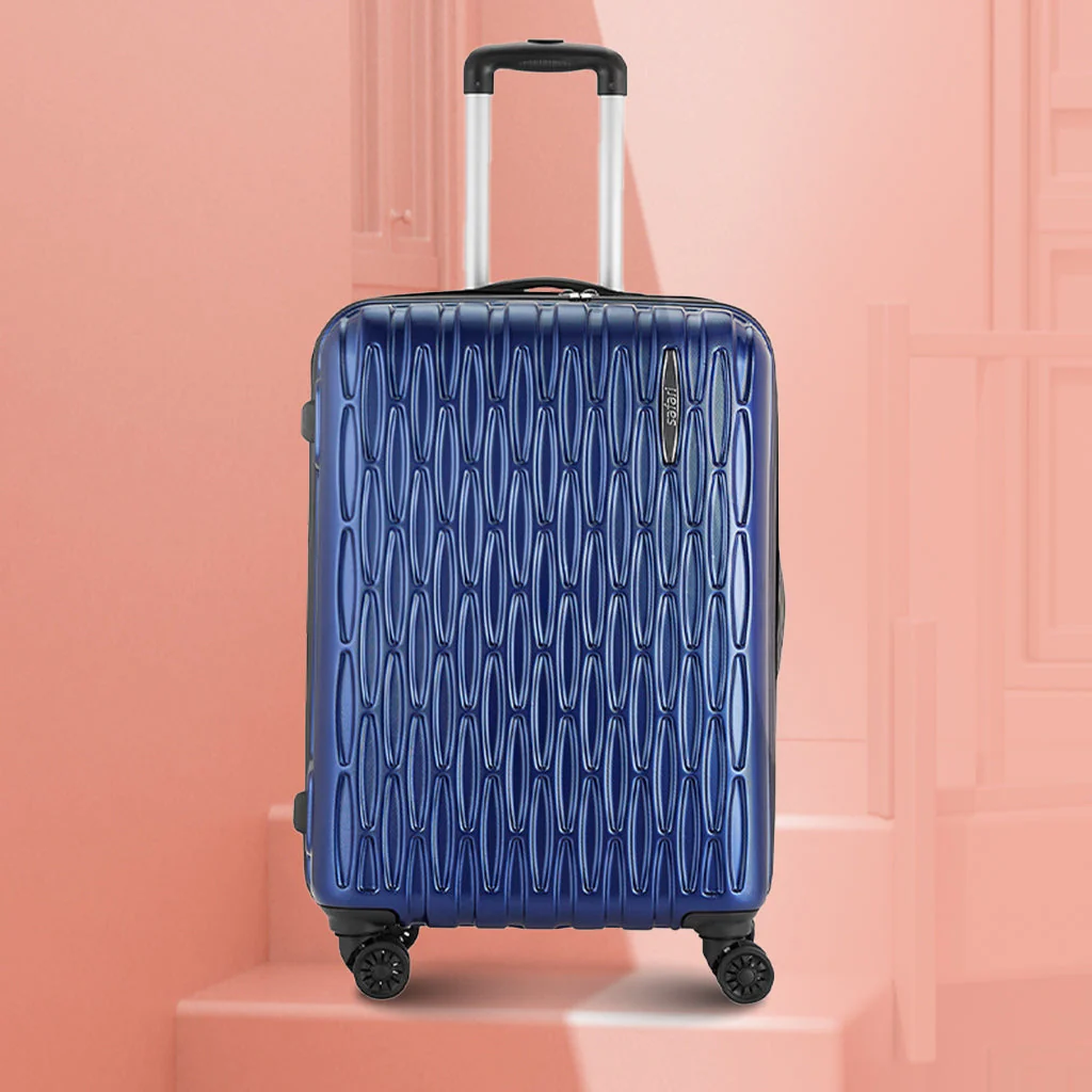 Safari Twister Set of 2 Midnight Blue Trolley Bags with Dual Wheels & Anti Theft Zipper - Image 3