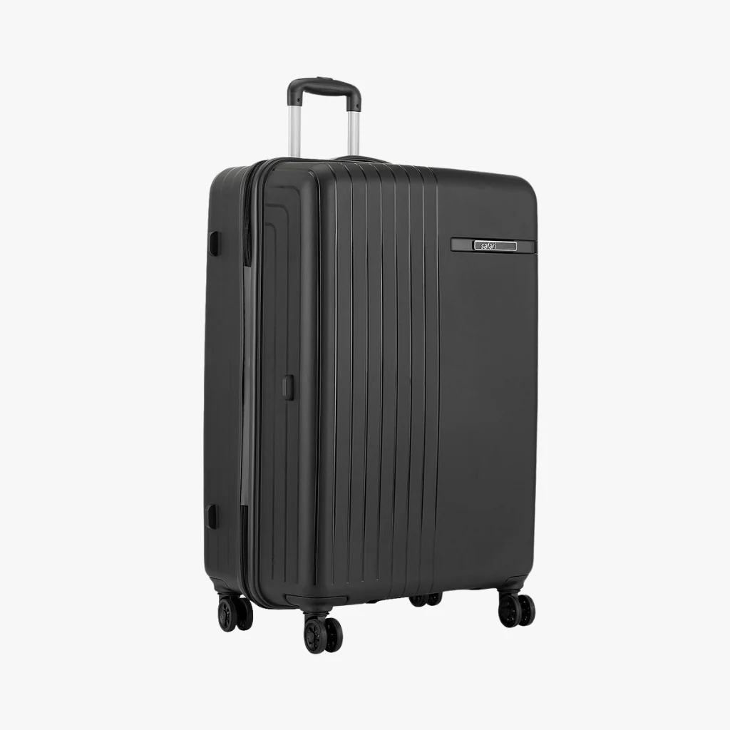 Safari Weave XL 126L Black Trolley Bag with Dual Wheels - Image 3