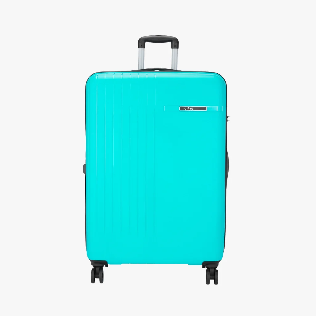 Safari Weave XL 126L Cyan Trolley Bag with 360° Wheels - Image 2