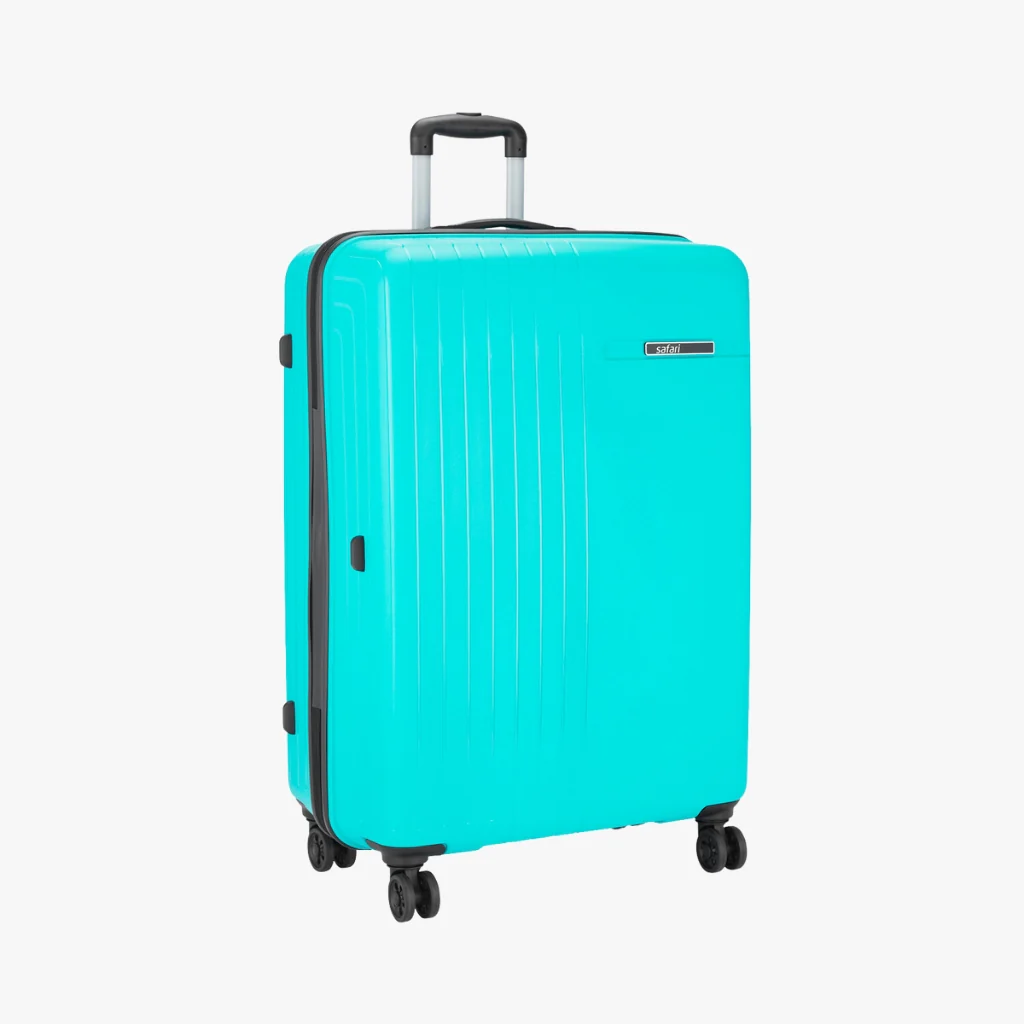 Safari Weave XL 126L Cyan Trolley Bag with 360° Wheels - Image 3