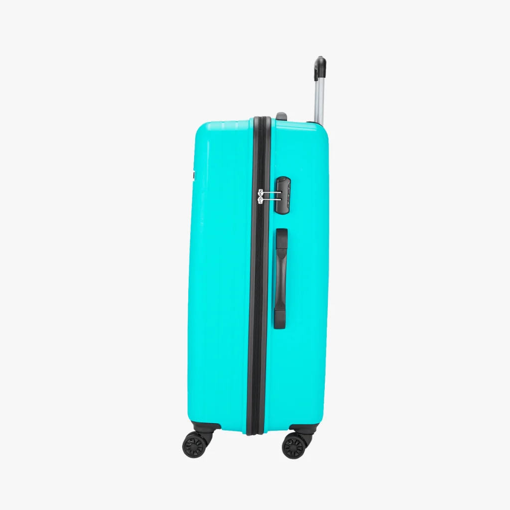 Safari Weave XL 126L Cyan Trolley Bag with 360° Wheels - Image 5
