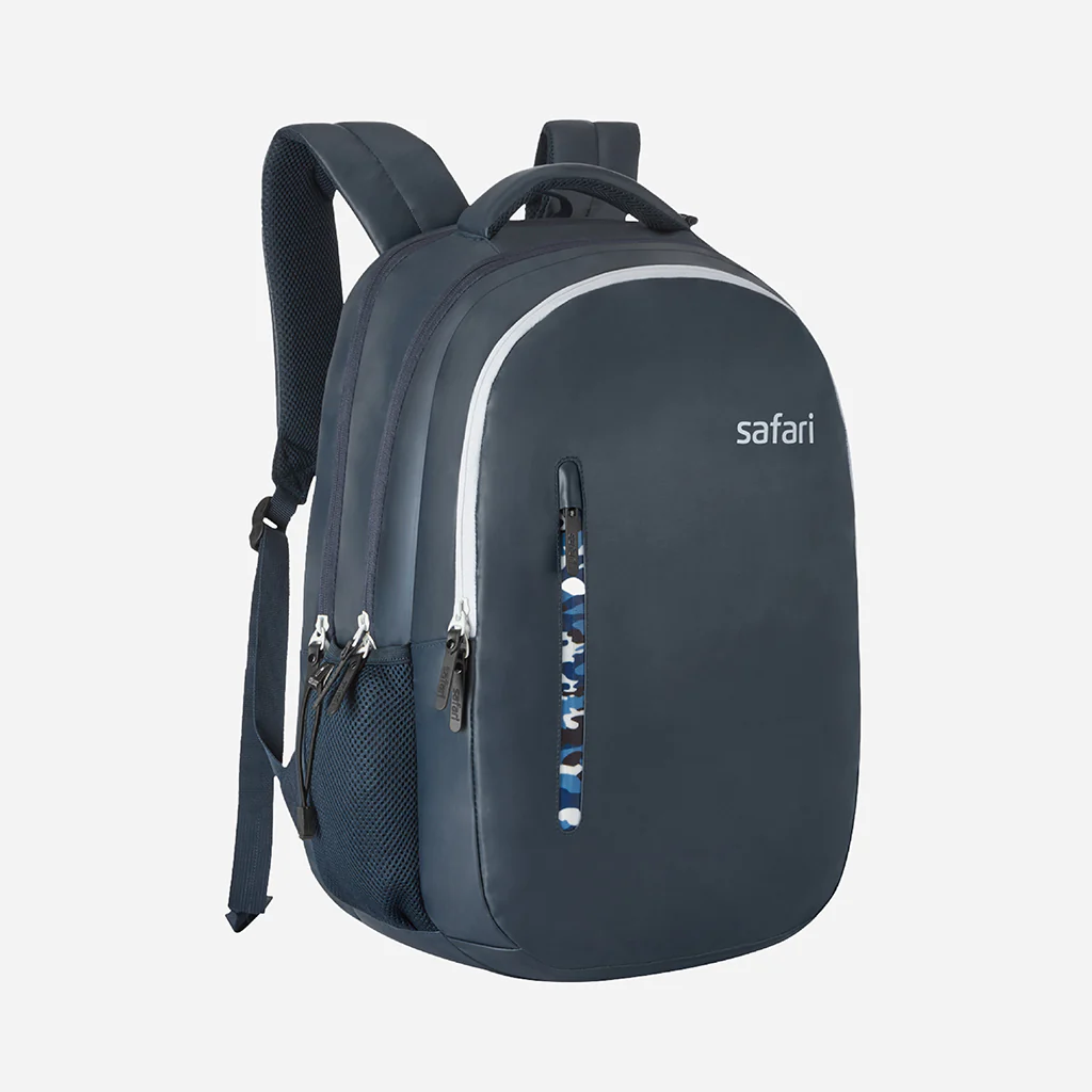 Safari Whiz 30L Blue Laptop Backpack with USB Port, Dust Resistant Fabric and Organized Interiors - Image 3