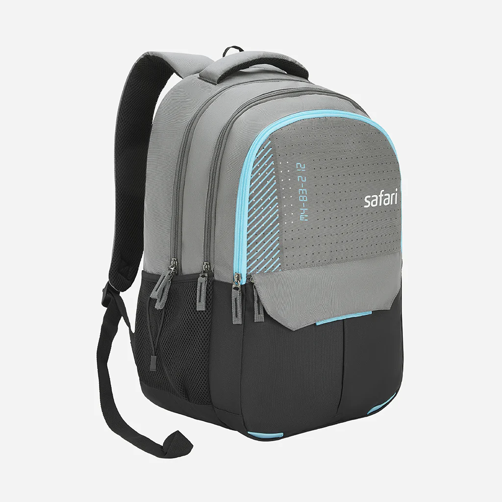 Safari Wing 10 37L Grey School Backpack with Pencil Pouch - Image 3