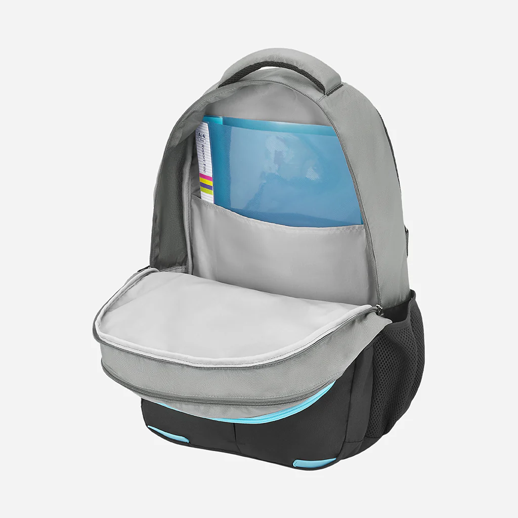 Safari Wing 10 37L Grey School Backpack with Pencil Pouch - Image 6
