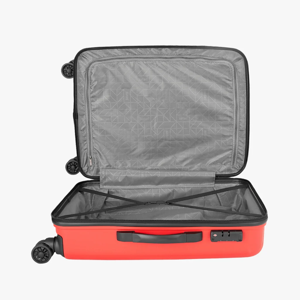 Safari Xylo Red Trolley Bag with Dual Wheels - Image 6