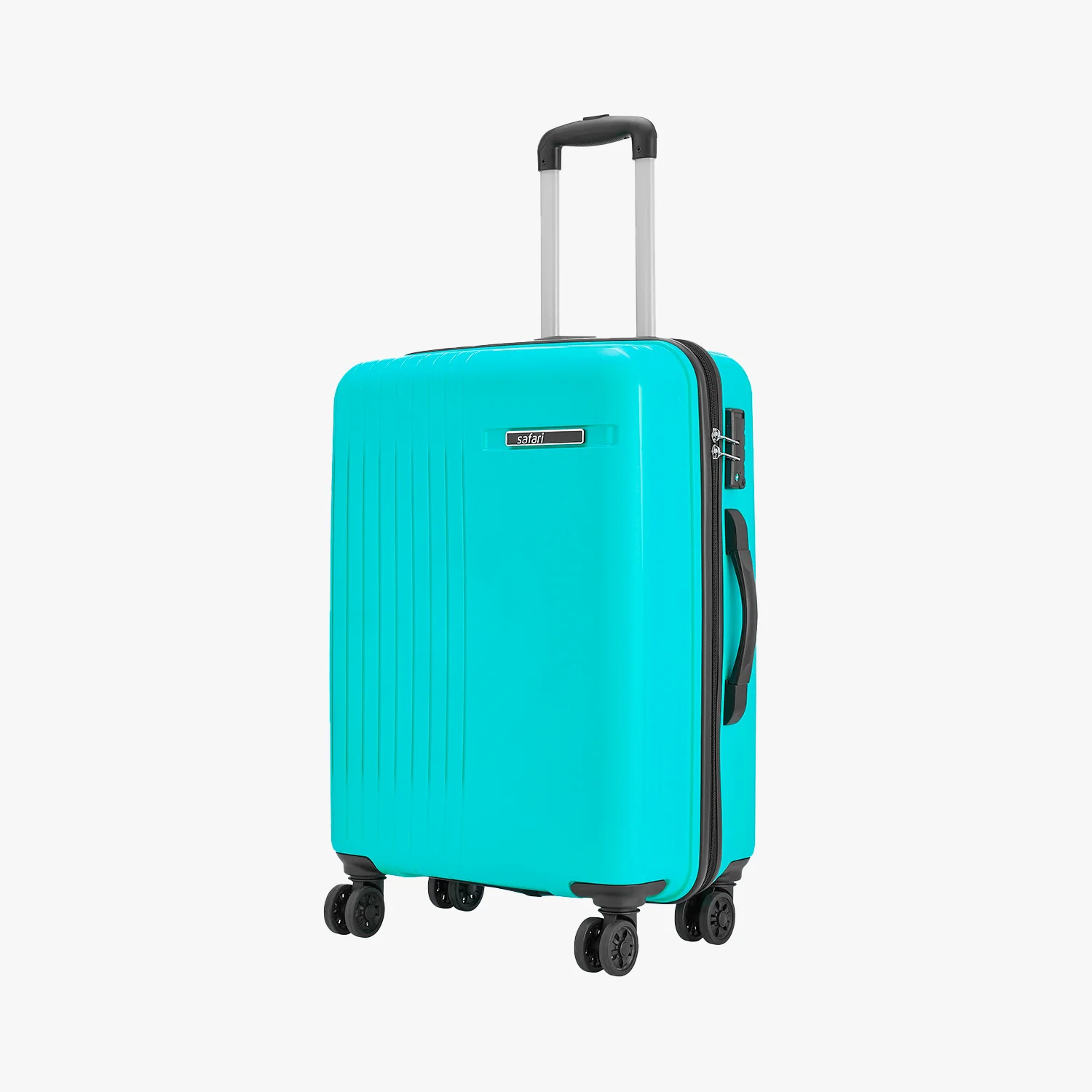 Safari Xylo Cyan Trolley Bag with Dual Wheels