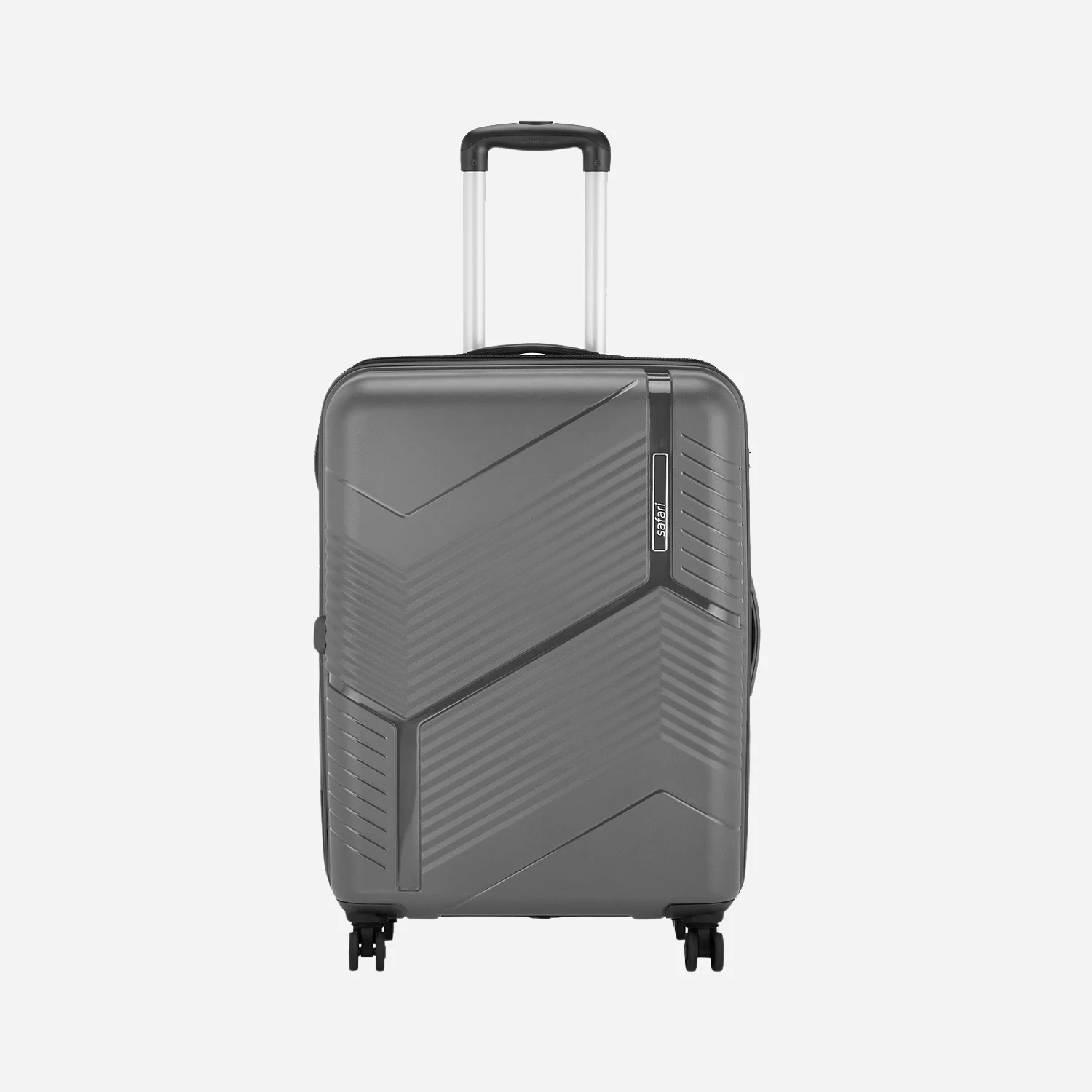 Safari Zolo Dark Grey Trolley Bag with Dual Wheels & Fixed Combination Lock - Image 5